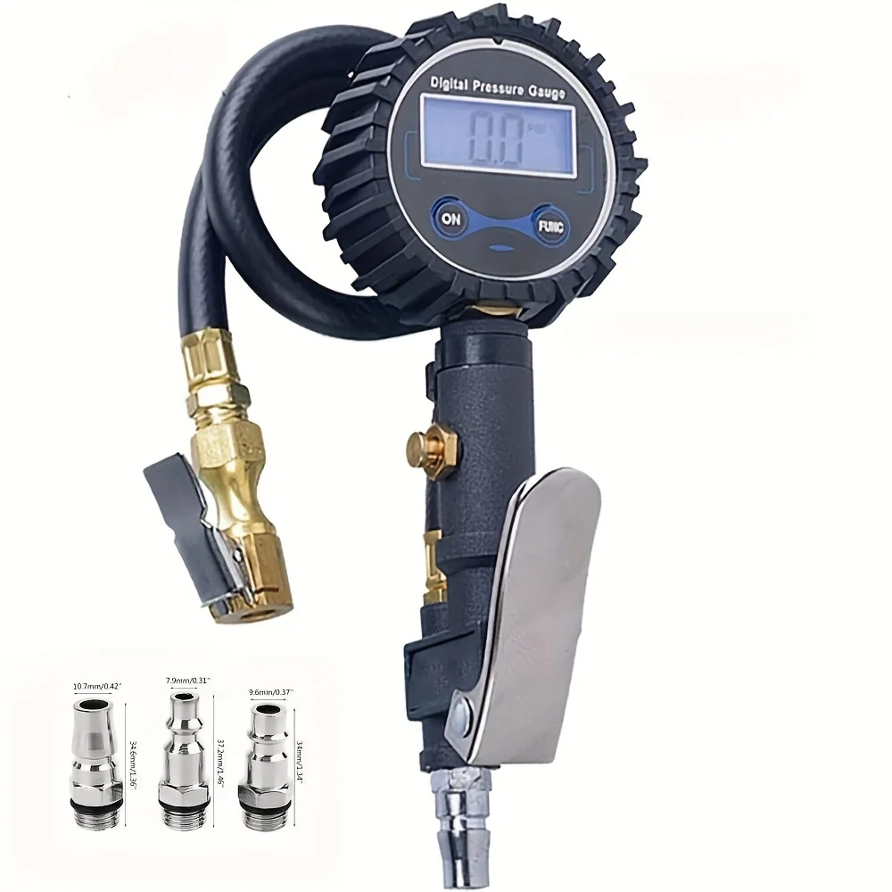Digital Tire Inflator Pump Car Air Compressor Smart Digital Tire Pressure Detection Auto Tire Pump for Car Bike Calibre