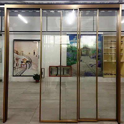 Modern aluminum narrow framed sliding glass doors exterior aluminum framed glass doors