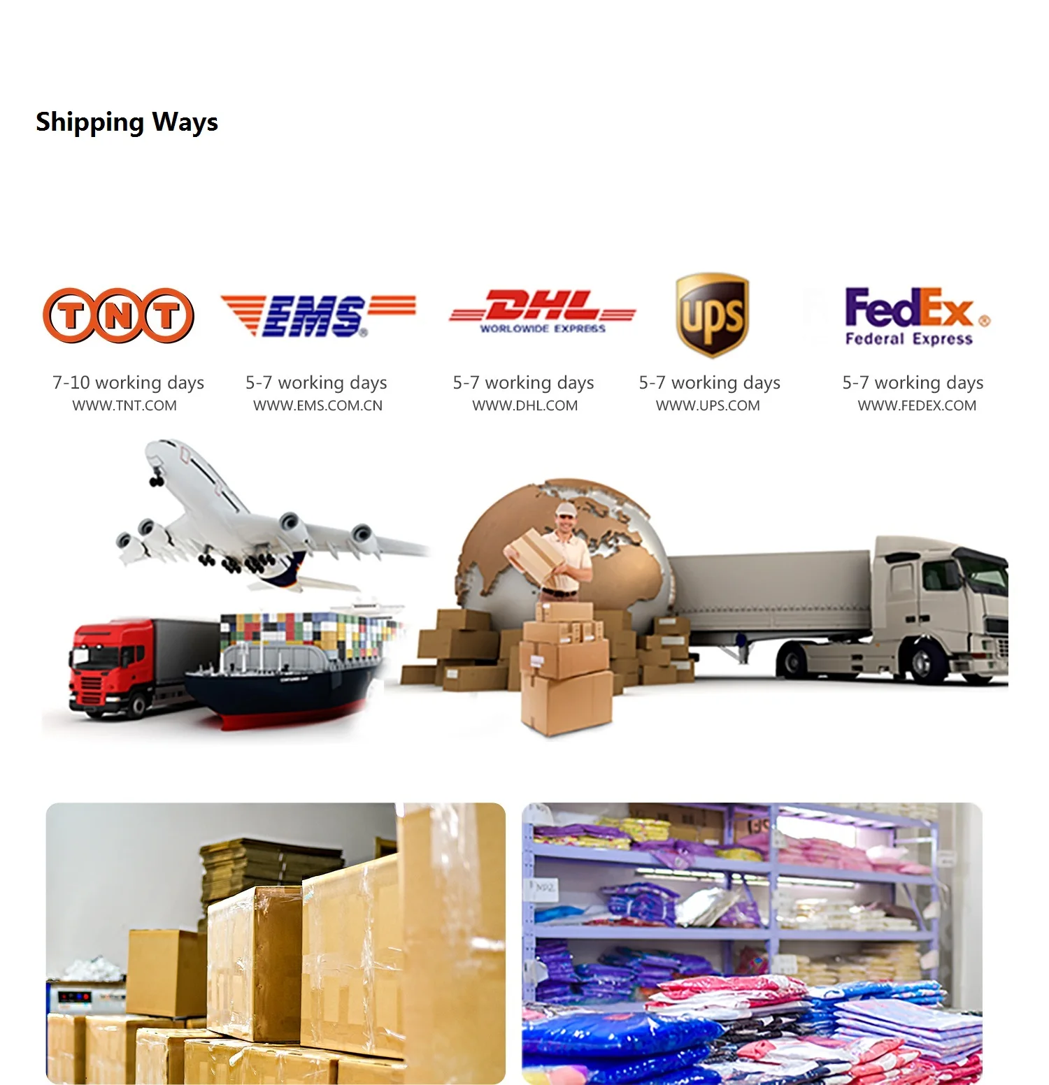 payment and shipping