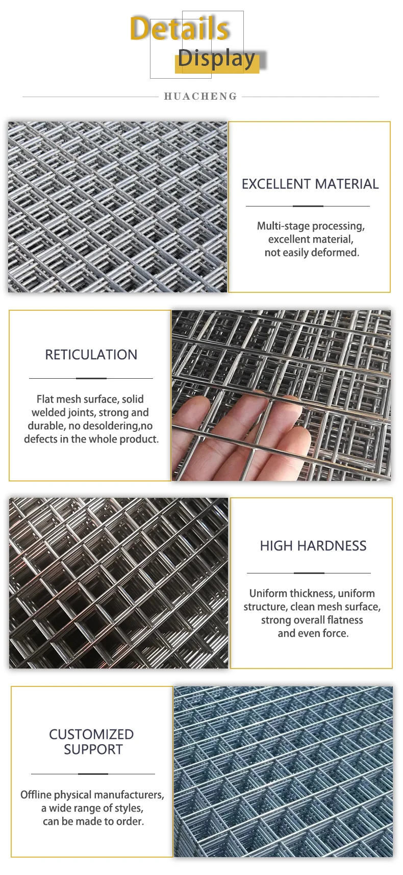 Concrete welding mesh for construction Hot dip galvanized welding net for concrete reinforcement