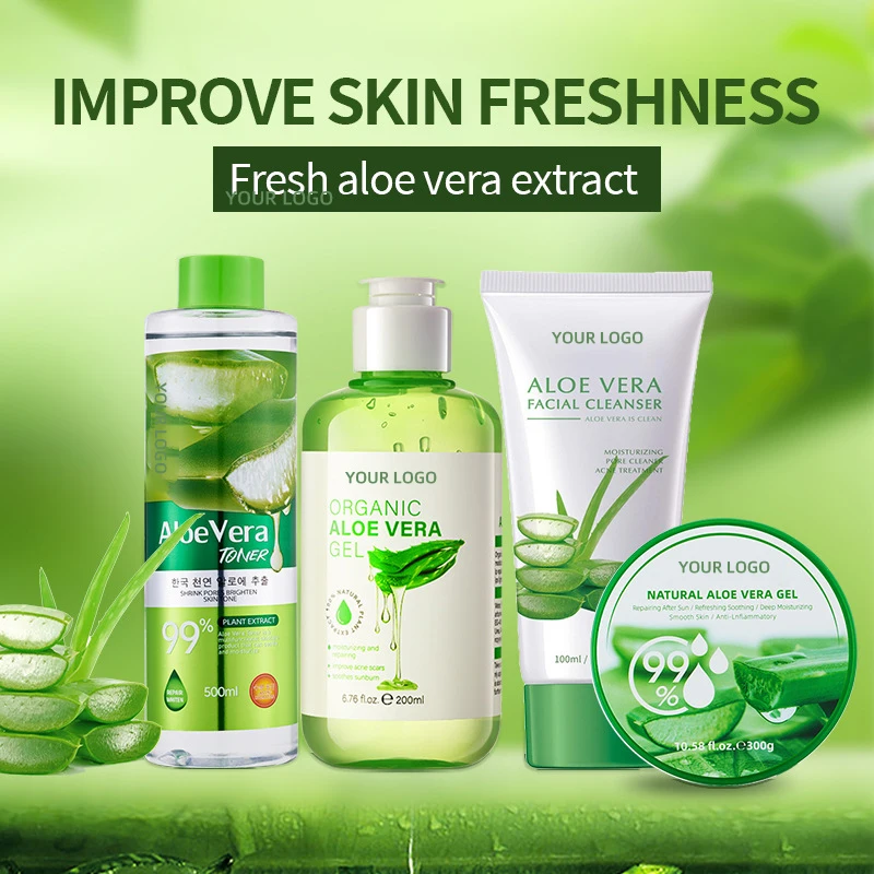 KORMESICl 100% Pure Organic Aloe Vera Gel Whitening Lightening Effects OEM ODM Private Label Hydrating Soothing Sun Aloe Vera