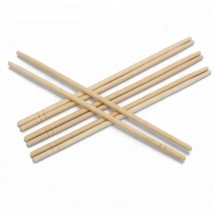 Natural Bulk Bamboo Long Chopsticks Disposable Round Stick