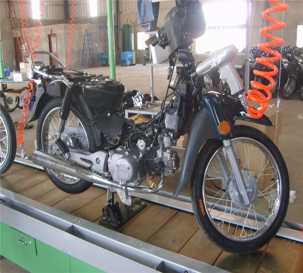 Automatic motorcycles manufacture assembly conveyor line plant