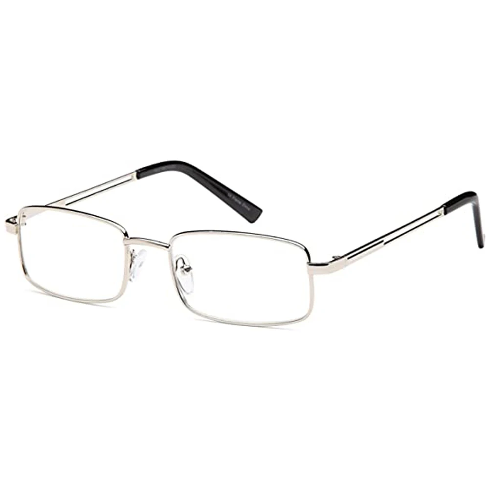 Mens Designer Gradient Reading Glasses 3x Stainless