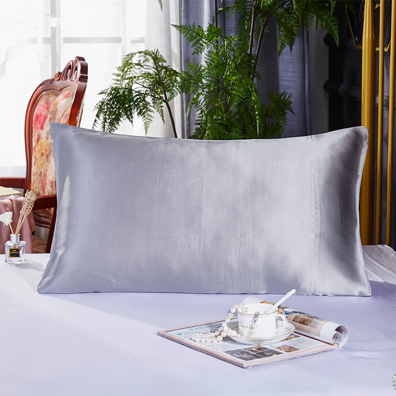High quality skin and hair friendly natural 22 Momme King Size 51*90cm 100% mulberry silk pillow case