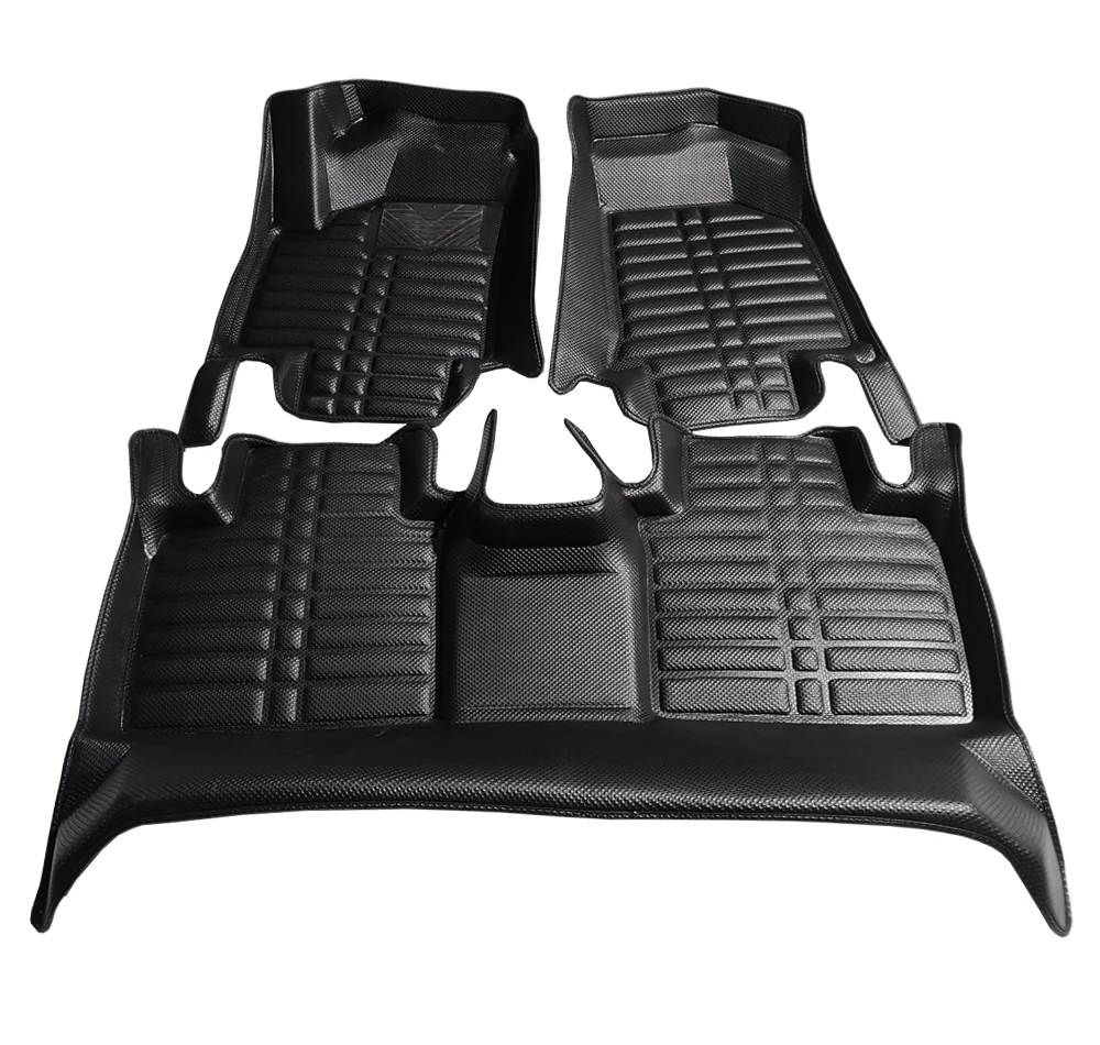 Hot pressed waterproof non-skid universal car mats leather all weather 5d car mats/ car floor mat full set carpet
