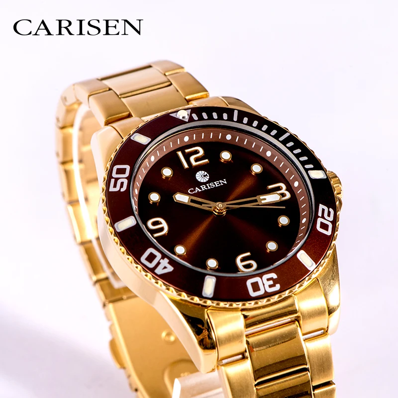 Top Branded Unique Chronograph Quartz Mens Watches Waterproof Golden Stainless Steel Male Clock Sport Men Wrist Watch