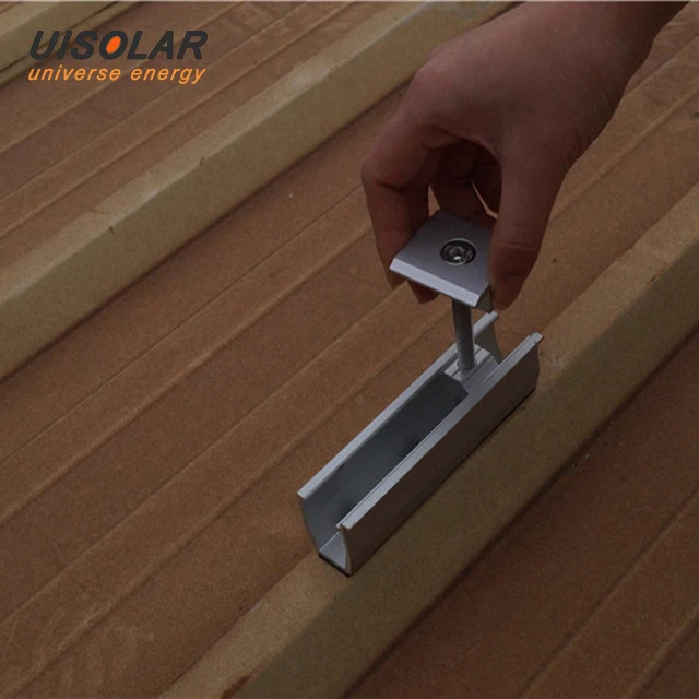 Easy Installation Solar Rooftop Mini Rail Mounting Customized Metal Roof Solar Panel Support