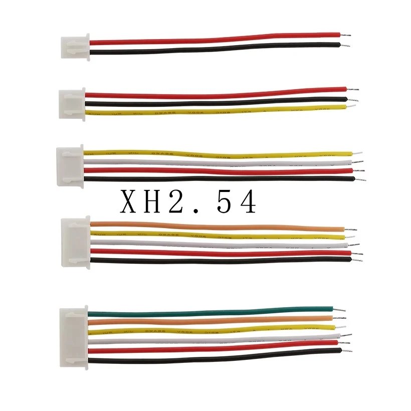 XH 2.54 JST 2.54mm 2/3/4/5/6/7/8/9/10 Pin Male Female Plug Socket Connector Cable Terminal With Wires 26AWG 20cm