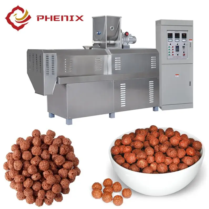 Twin screw extruder prices puffed corn chips snacks food making machine puff snack food extrusion machine