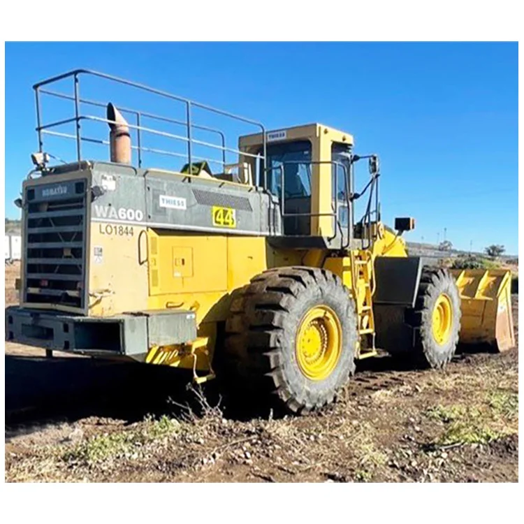 Construction building used komatsu wa600-6 wheel loader price outdoor komatsu 600 wa600  used loader on sale