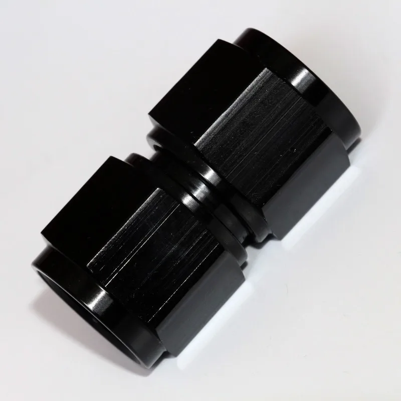 Aluminum Straight Double AN3 4 6 8 10 12 16 20  Swivel Female fitting Flare Unions Coupler / Coupling