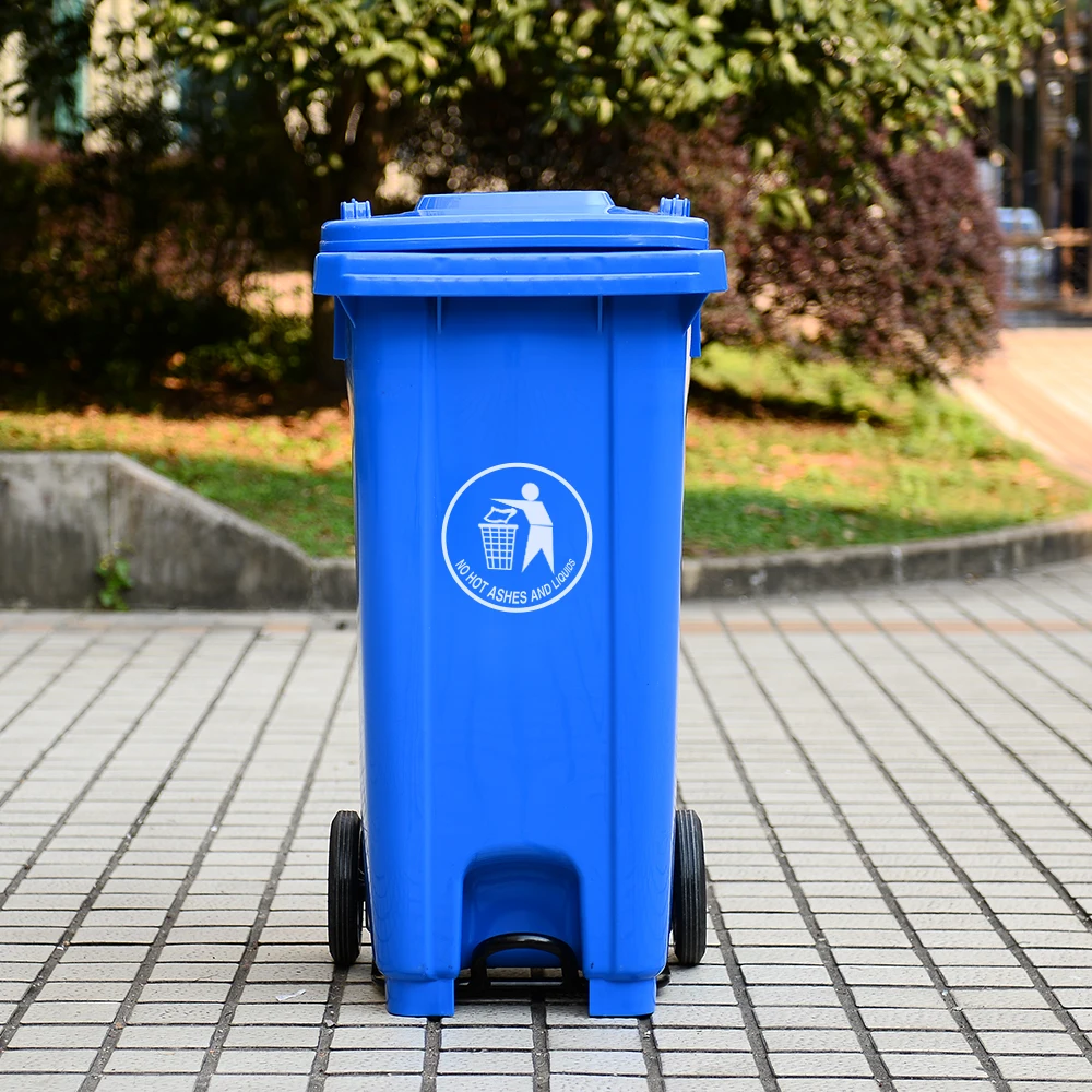 120 liter trash can garbage waste bin plastic dustbin