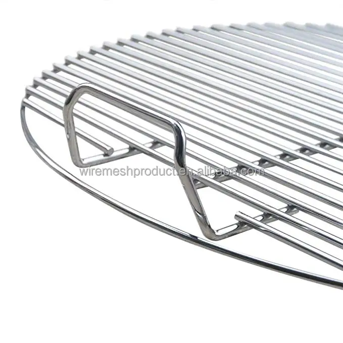 Portable Folding 50cm round Fire Pit Rack Stainless Steel Wire Mesh Grill Durable Metal Construction