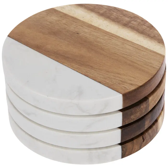 stone and wood coasters Wooden Luxury Coasters Multiuse Board Plate stone coasters