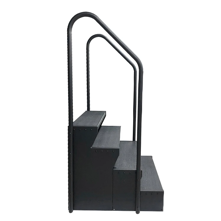 Waterproof synthetic wood outdoor spa hot tub step swim spa stairs ladder