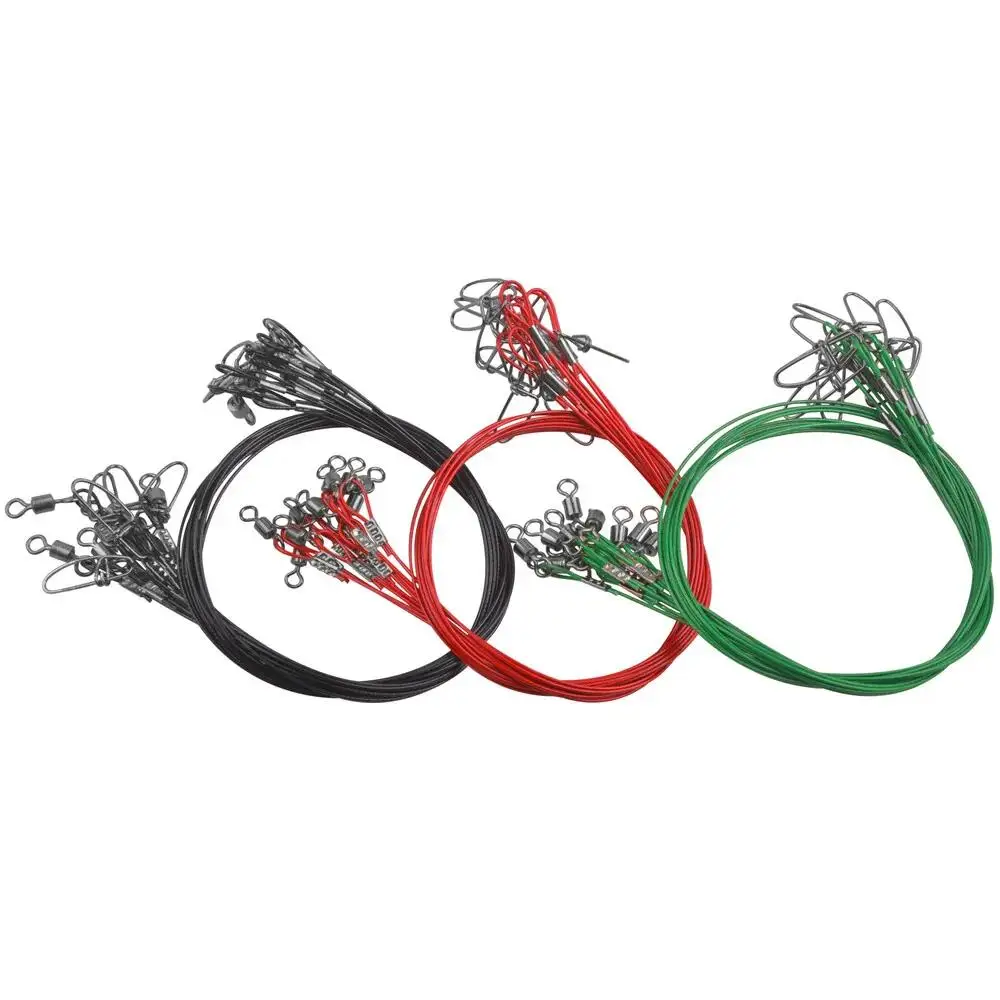 Steel Tuna Fishing Wire Leader 50CM 150Lb Heavy Duty Anti Bite Big Game Jig Rig Fishing Leader Line Carp Fishing Tackle