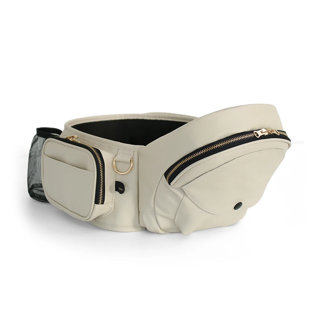 YOBO PU leather Hip baby carrier Seat Mom Choice Ergonomic Carrier Extenders for Newborns & Toddlers with safety straps