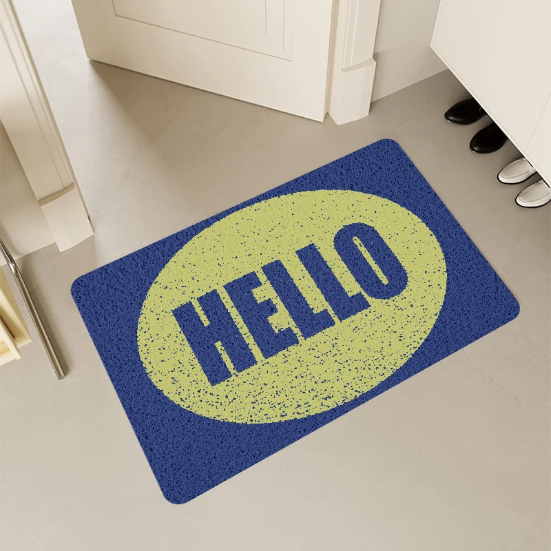 Waterproof Doormat New Custom Printed Welcome Doormat Anti Slip Entrance Carpet Logo Floor Mat Round Blank Door Mat For Outdoor