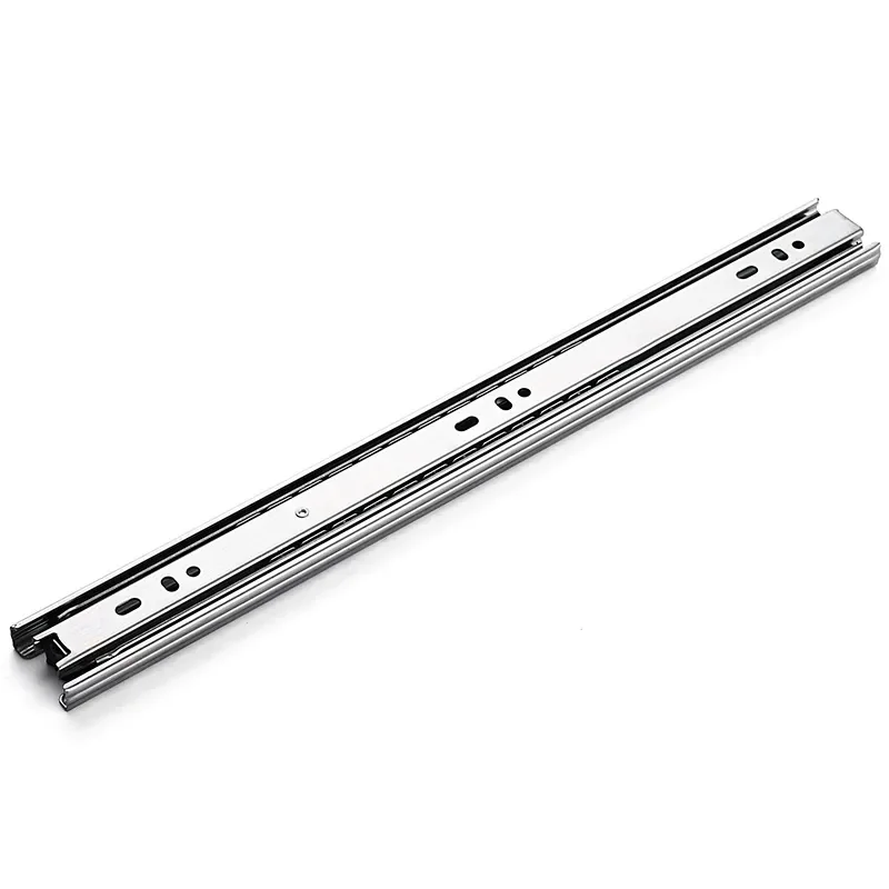 40mm Drawer Rail 3-folds Ball Bearing Slide Iron telescopic channel soft close drawer slide