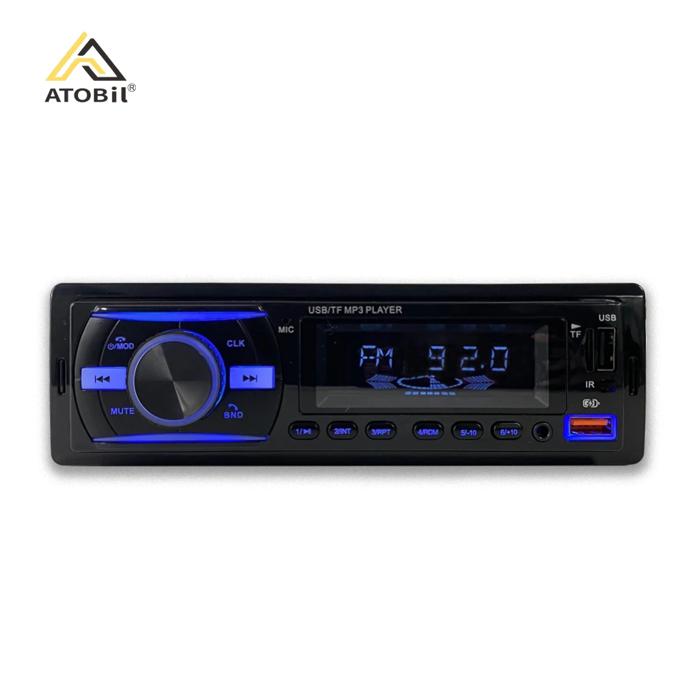 
7388IC 1 DIN car stereo audio 12V universal autoradio APP control RC USB BT Car MP3 player 
