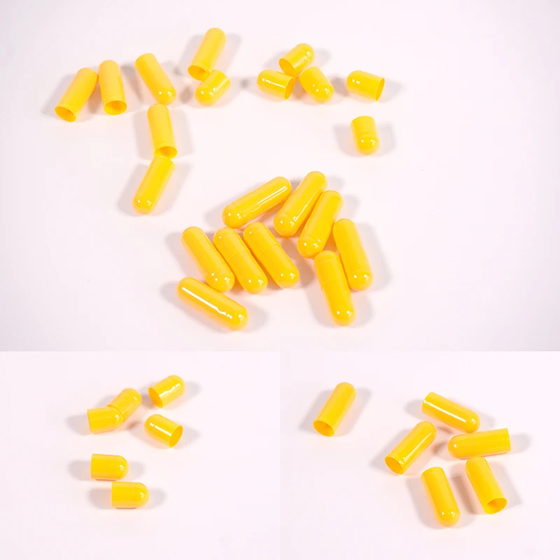 Transparent Medicine HPMC Vegetable Capsules Shell Size 000 00 0 1 2 3 4 Halal Veggie Veggan Vegetarian Natural Empty Capsules