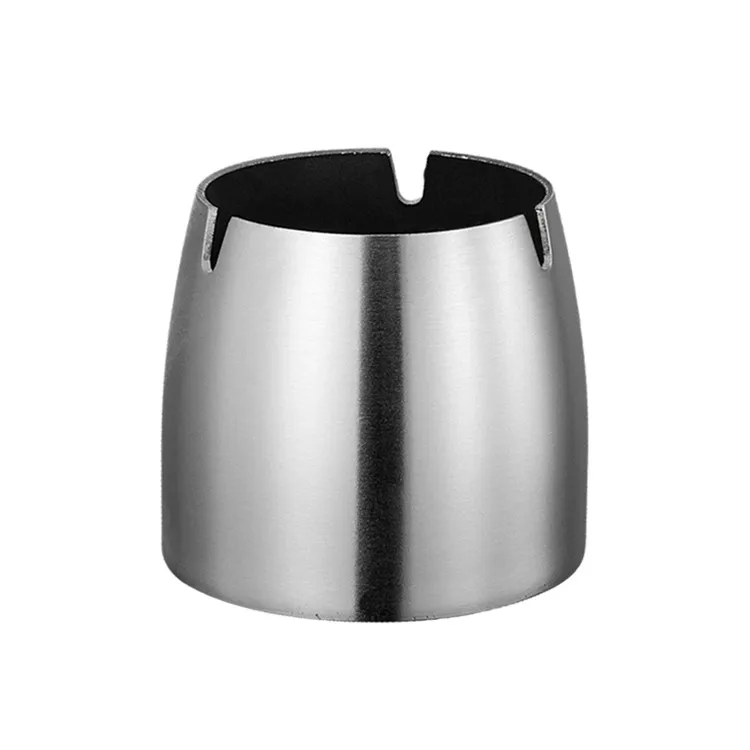 
Creative Stainless Steel Drop Resistant Ashtrays Desk Ash Storage 