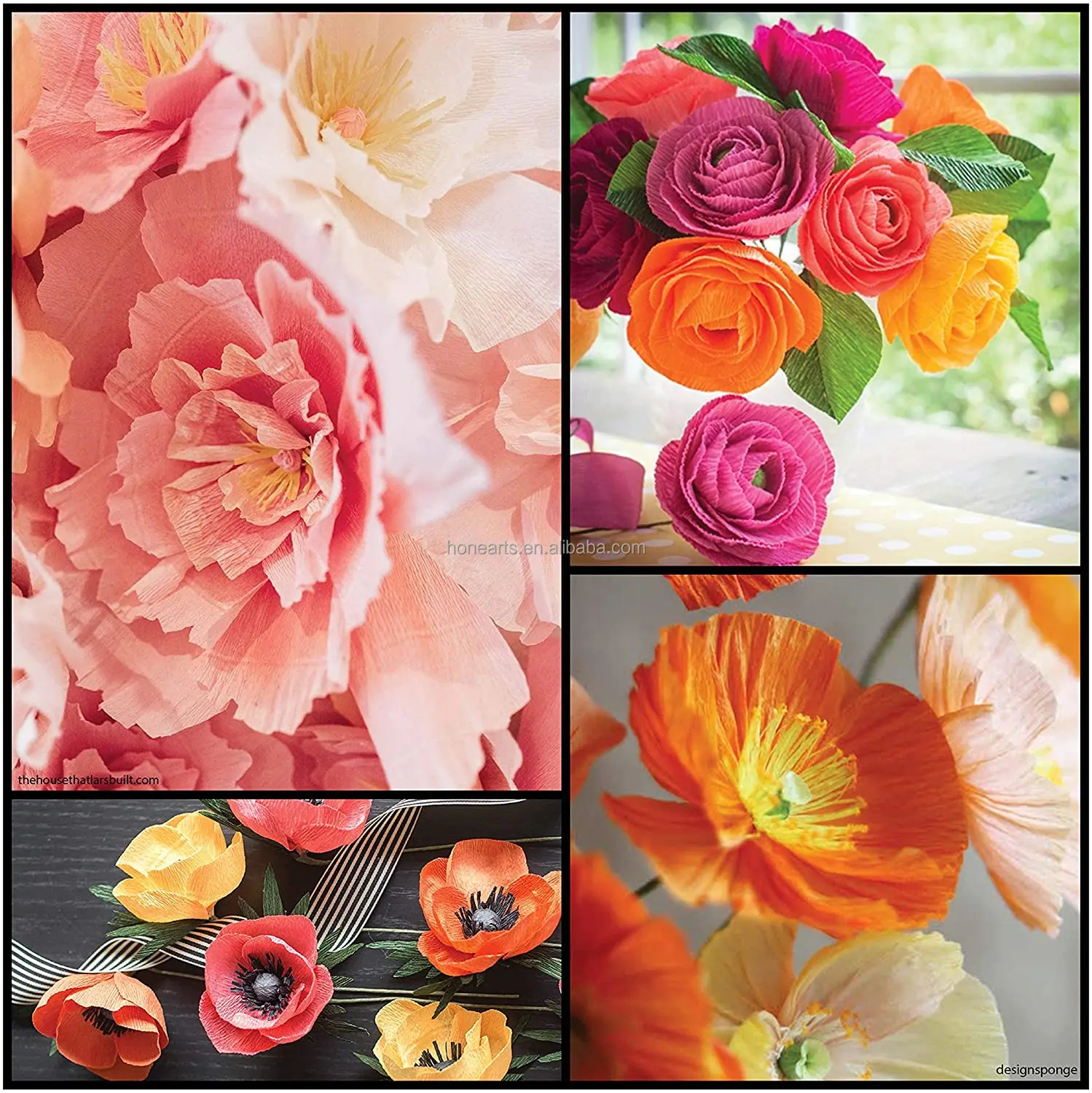 Тяжелая креп-бумага для изготовления цветов высокоэластичная итальянская 100 г 120