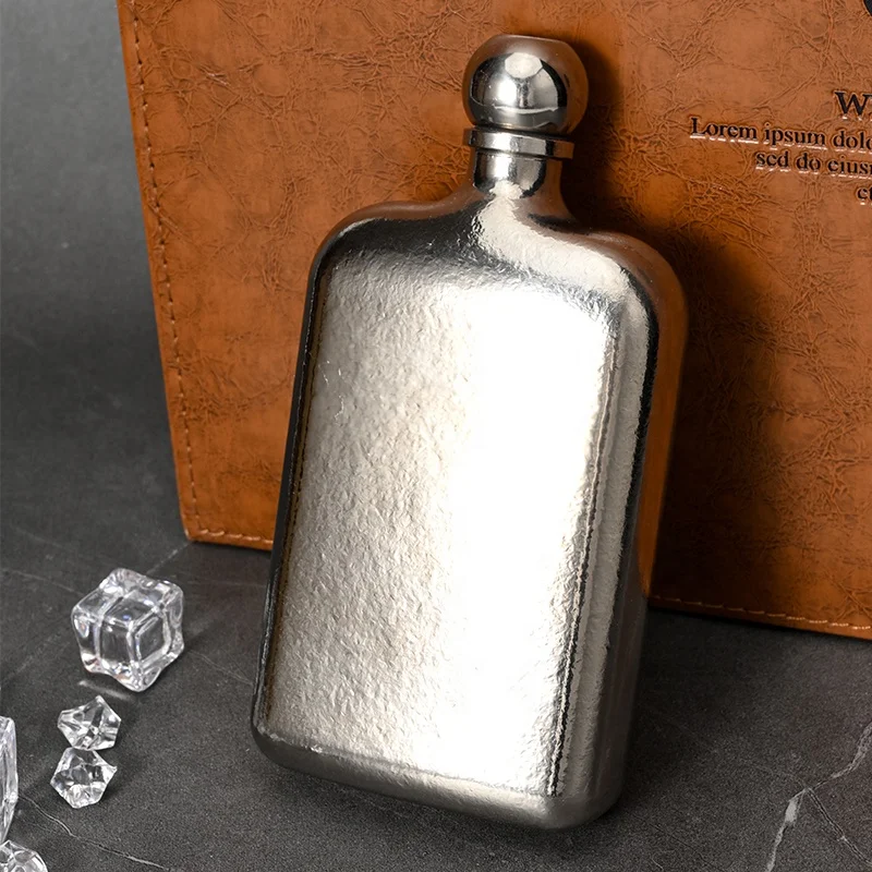8oz titanium alloy hip flask
