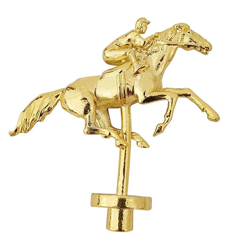 Unusual Gold Luxury Metal Horse Ornament Home Decor For Furniture And Box