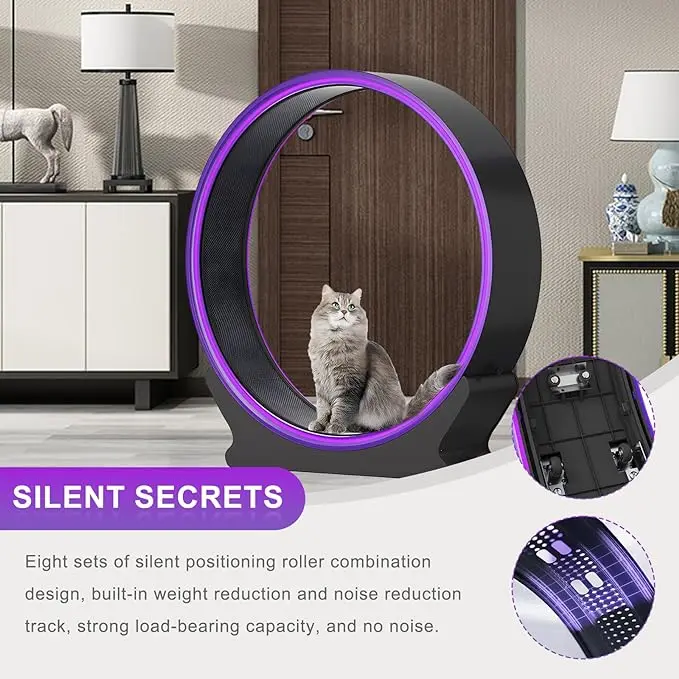 Factory Direct Sale Pet Exercise Wheel Running Spinning Toy Smart Silent Cat Exercise Wheel Cat Wheel Treadmill