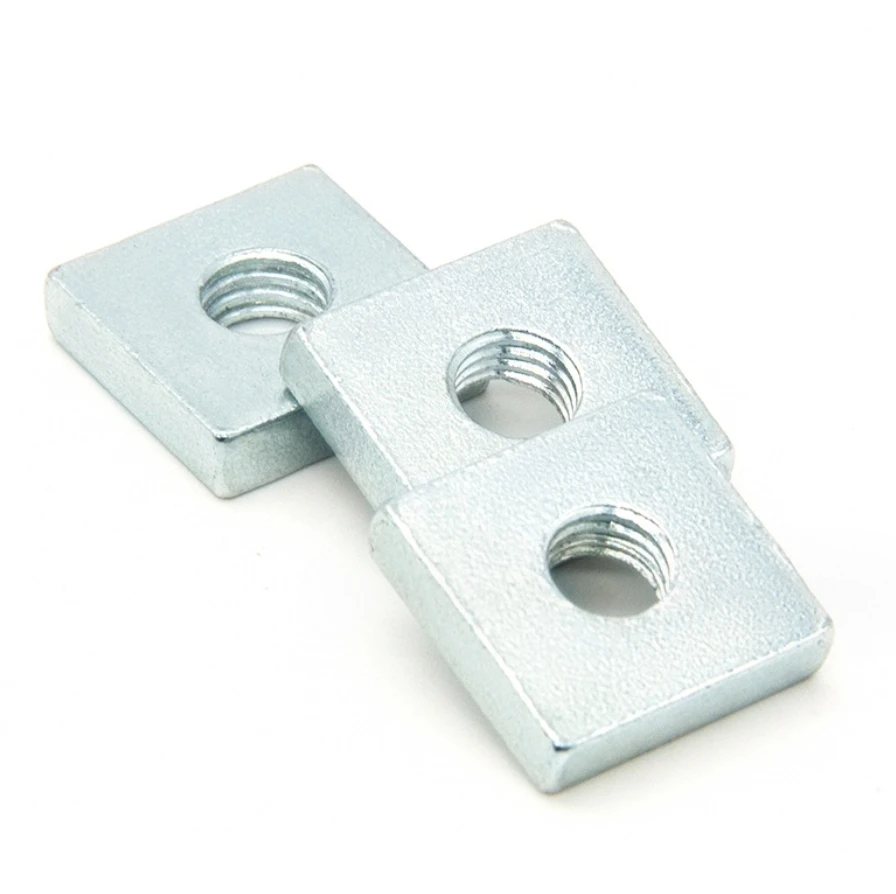 OEM Custom Nuts Square Flat Rectangle Rectangular Nut Automation Industry Square Nuts For Aluminium Profile
