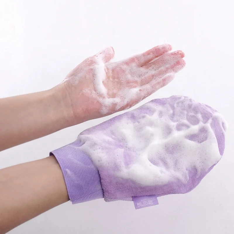 1Pc Hot Exfoliating Mitt Kessa Scrub Glove Preparation Durable Shower Scrub Gloves Body Facial Tan Massage Mitt
