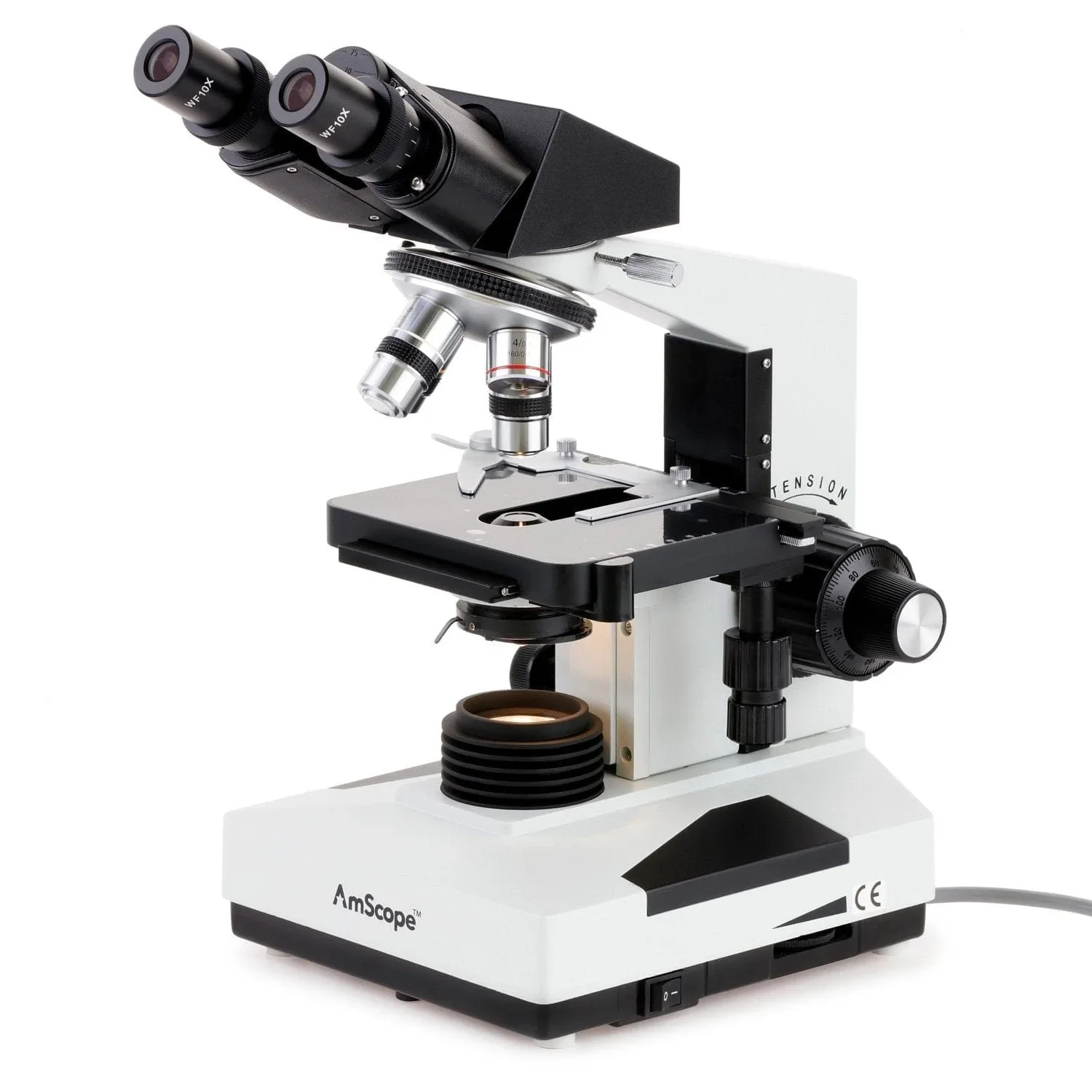 AmScope 40X-2000X Binocular Biological Compound Microscope