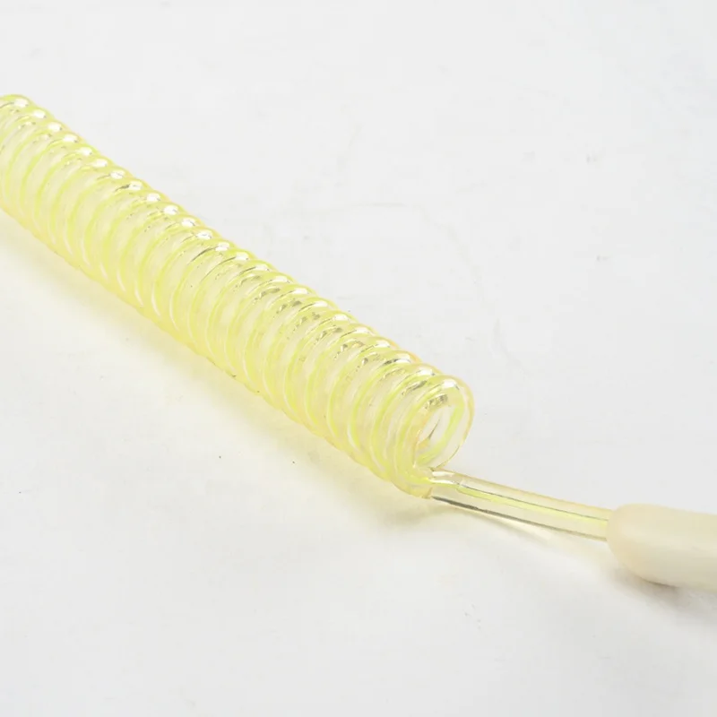 Factory price high quality tool safety coil lanyard cables offer extra security with bungee clip