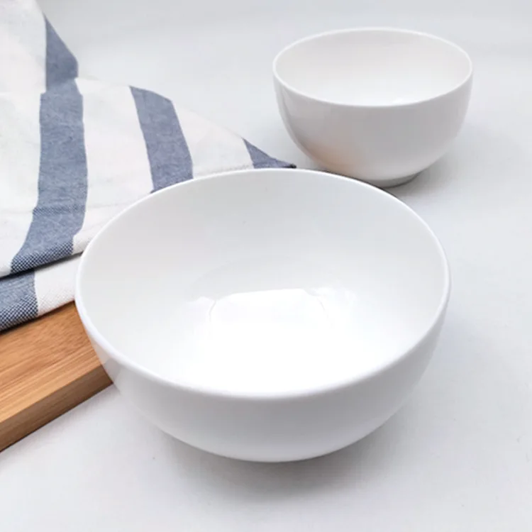 2021 Soup Bowl Japanese Ramen Salad Bowl High Quality White Porcelain  Rice Bowl