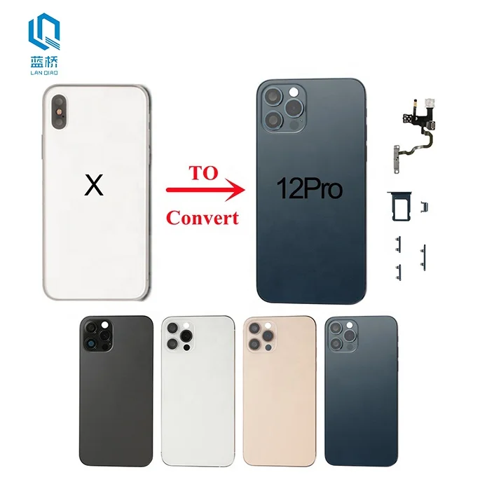 Wholesale New arrival For iPhone XR Back Cover Housing Convert to 13 14 Pro Max Back Housing