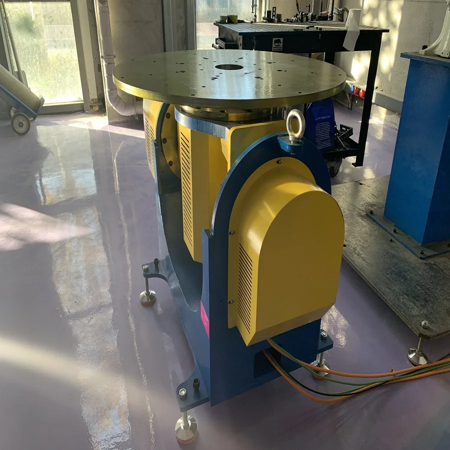 China  Automatic Welding Positioner Flange Argon Rotating Welding Table 200kg