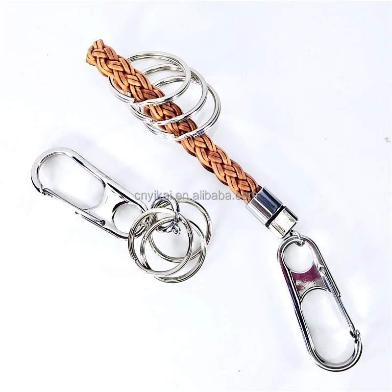 Hot selling stainless steel backpack custom PU material keychain suitable for all bags or doll pendants