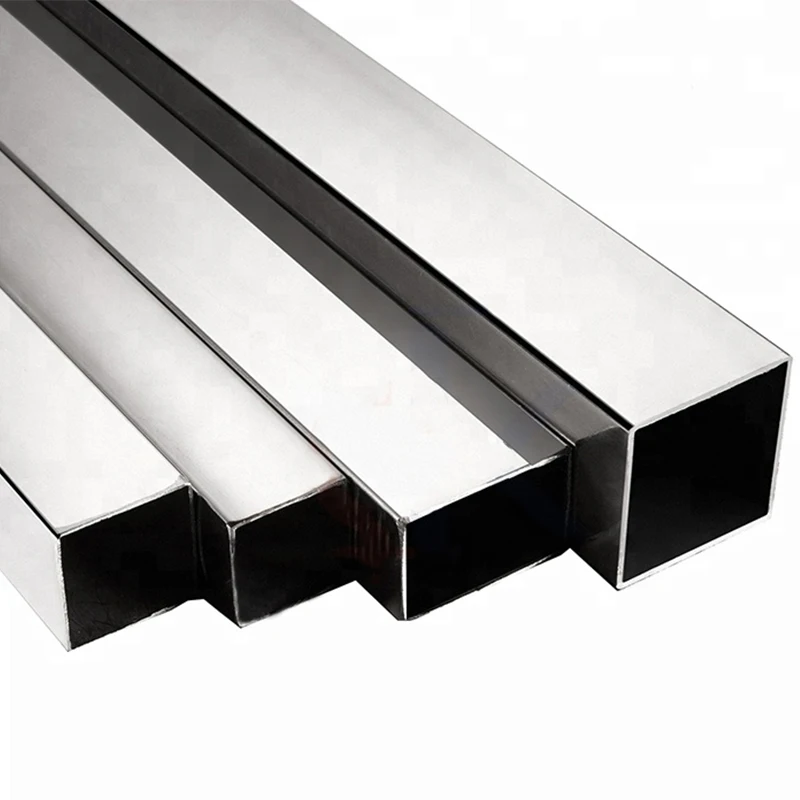 AISI 201 304 316L Acero Inoxidable Cold Rolled ERW Bright Welded Pipe Round Rectangular Square Stainless Steel Square Tubes