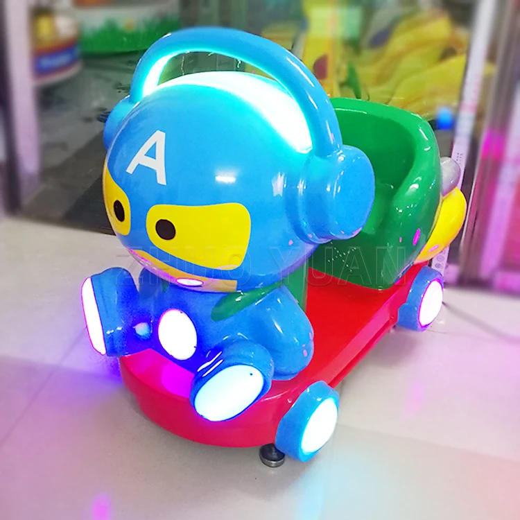 Colorful Coin Pusher Arcade Swing Rocking Machine Park Small Kiddie Ride Swing Car Game Machine for Game Centers and Amusement