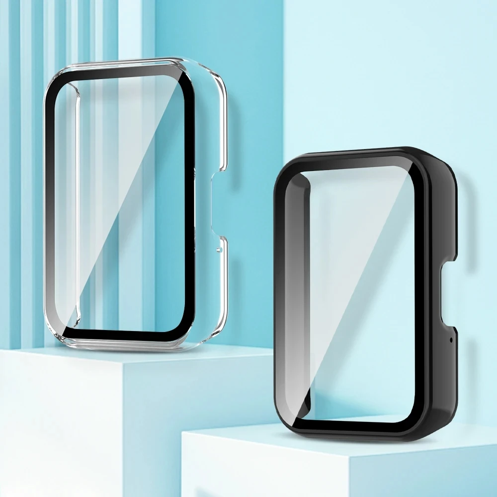 Case+Glass for Samsung Galaxy Fit 3 Case Anti-scratch pc Bumper Screen Protector Cover for Samsung Galaxy Fit3 Accessories