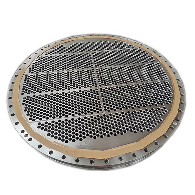 Custom stainless steel tubesheet fabricator supplier drilling machining carbon steel tube sheet for heat exchanger