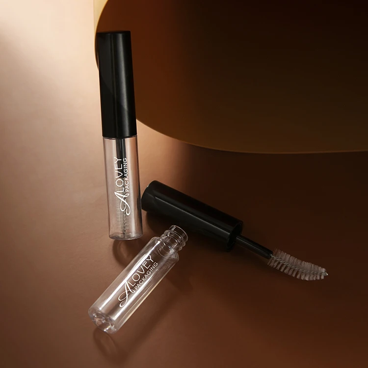 PETG Cheap Mini Mascara Tube 5ml Mini Empty Mascara Tube With Black Wand Applicator