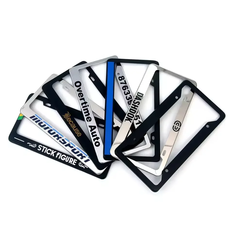 Wholesale Custom USA Car License Plate Frame Custom License Plate Frame Plastic Motorcycle Car License Plate Frame