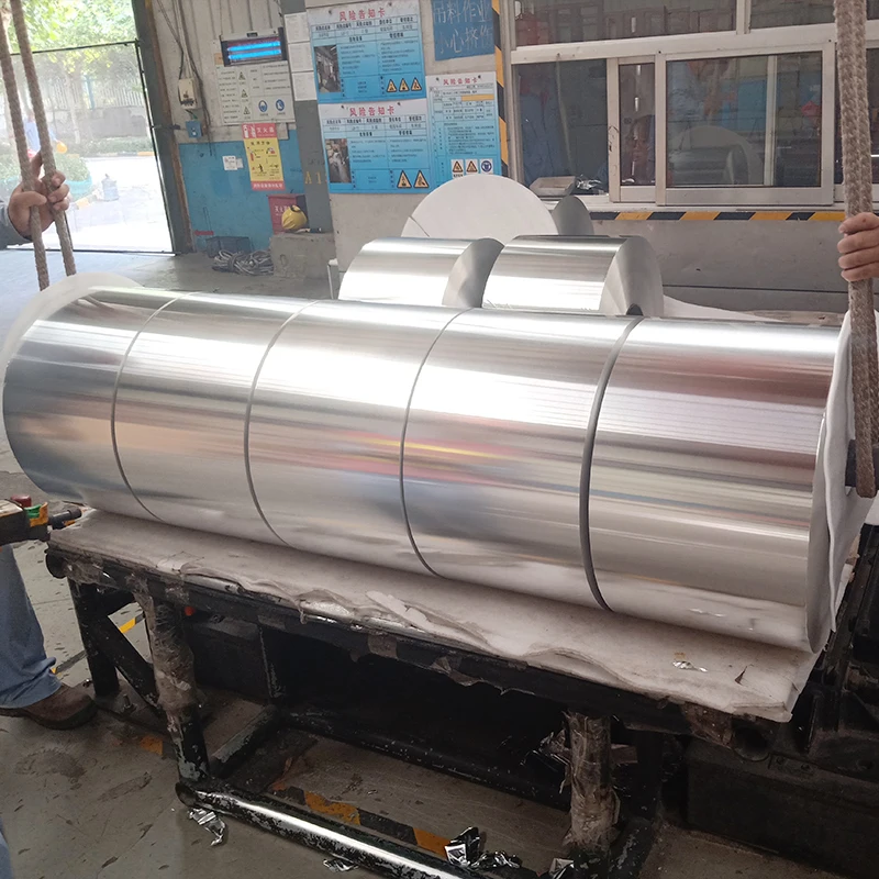 8011 O Household Aluminum Foil Roll Jumbo 300mm Width 8MIC-25MIC for Food Packaging Metal Foil