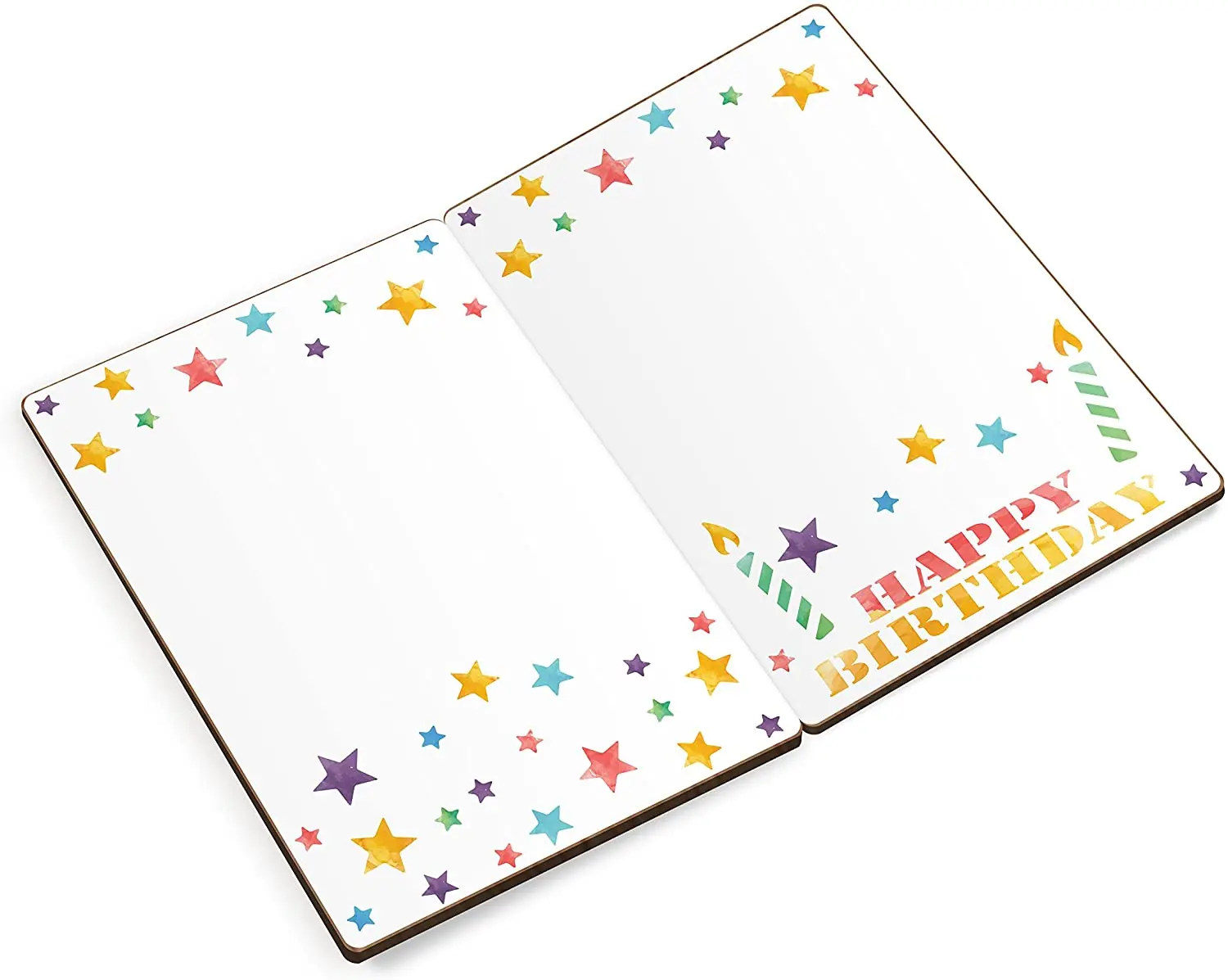2022 Hot selling cake set decorative gift happy birthday day wooden happy birthday cards