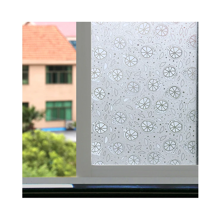 ABLE-SUSUKU factory wholesale matt frosted glass sticker mulity-designs window glass film private protection decoration PP film