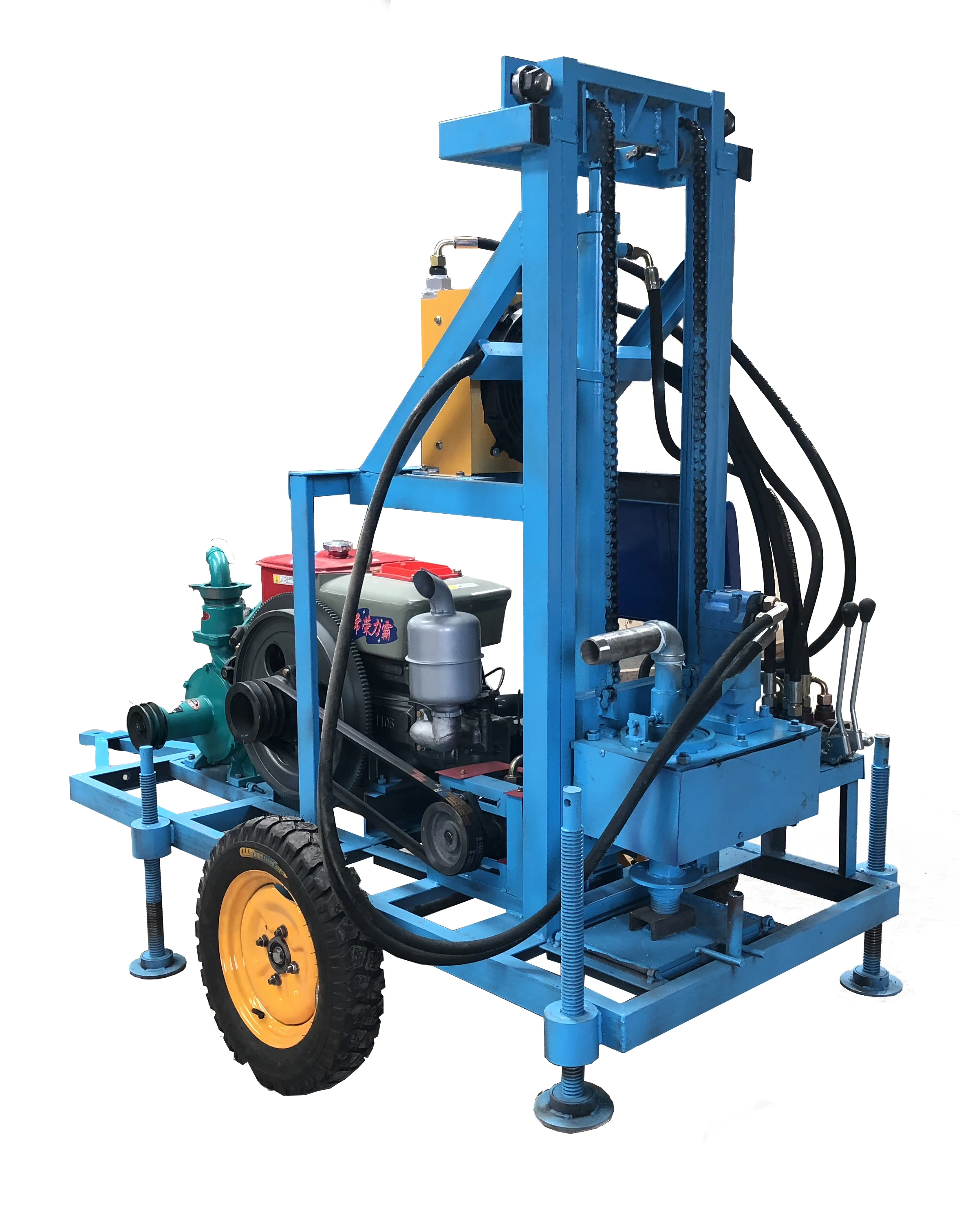 Equipo de drilling pozos hidraulicos maquina portatil agua en China