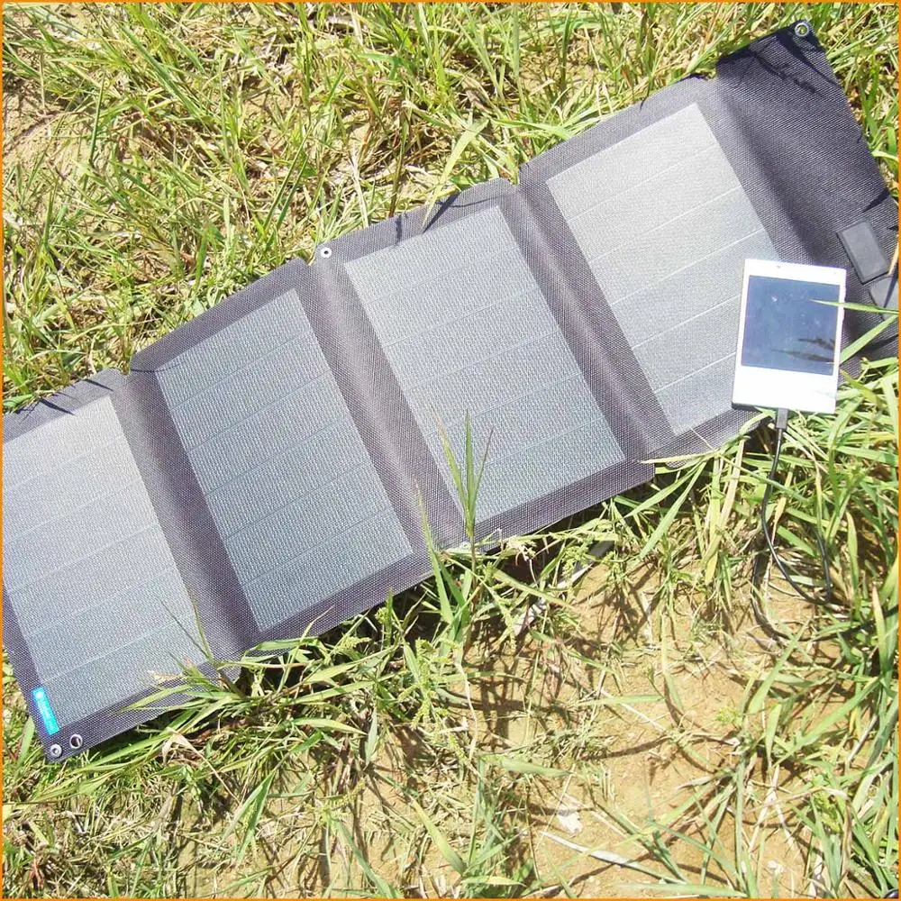 Foldable Solar Panel Waterproof 10W 20W 30W 40W 60W Portable Outdoor Power Solar Charger for Mobile Phone Power Bank